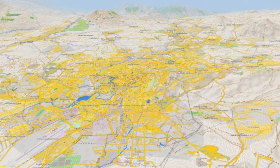 topographic map Garmin sample Asia DEM map
