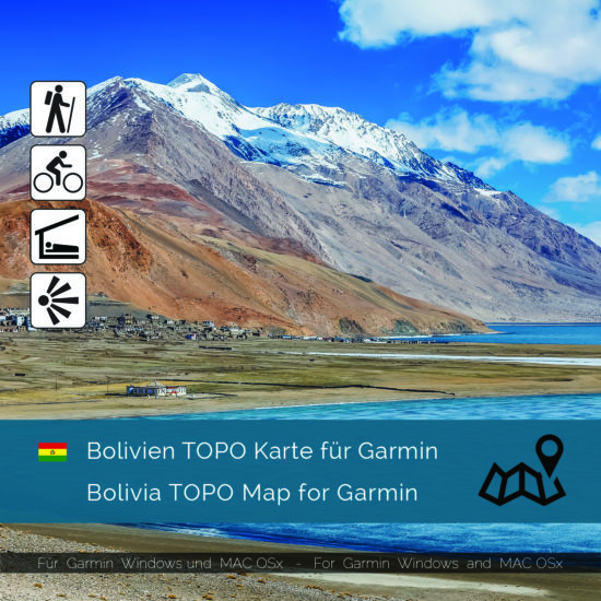 Bolivien Topo Karte für Garmin