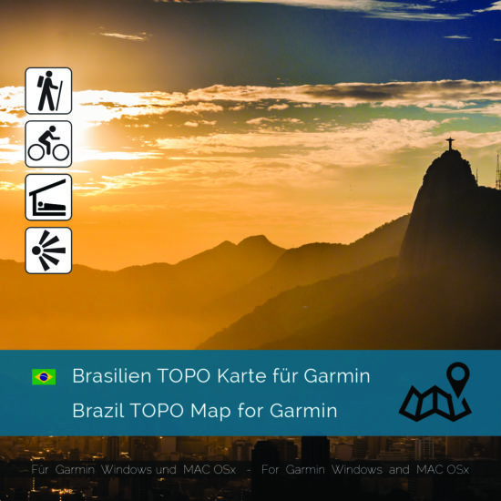 Brasilien Topo Karte für Garmin