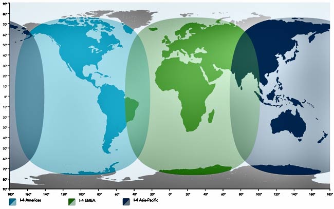 Inmarsat Netz- Abdeckung