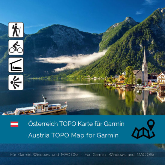 Österreich topo Garmin Karte Download